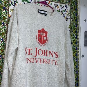 St. John’s University knit sweatshirt